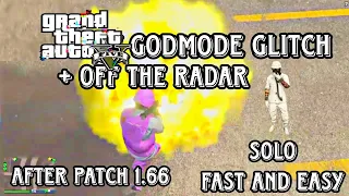 ‼️‼️*SOLO* GTA GODMODE GLITCH +OFF THE RADAR 💥  AFTER PATCH 1.66 ALL CONSOLES 💯 EASY AND FAST‼️🚨