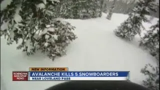 5 snowboarders killed in avalanche