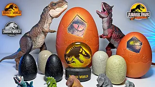 Hatching NEW Jurassic World Dinosaurs! T-Rex, Carnotaurus, Indominus Rex, Triceratops, Stygimoloch