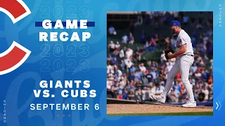 Game Highlights: Cubs Offense Continues Momentum, Jordan Wicks Records First Home Win | 9/6/23