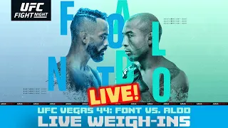 UFC Vegas 44 WEIGH-INS: Rob Font vs Jose Aldo