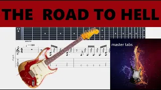 #THE ROAD TO HELL#CHRIS REA|Guitar Tab| TUTORIAL#Mastertabs#BestFreeYoutubeMusic#FREE GUITAR ALLFREE