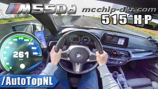 BMW M550d xDrive 5 Series G30 515HP McChip 261km/h AUTOBAHN POV by AutoTopNL