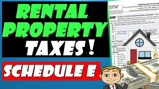 How to Fill out Schedule E  Income Tax Form For Your Rental Property! 🧾 🏠 - Very Detailed