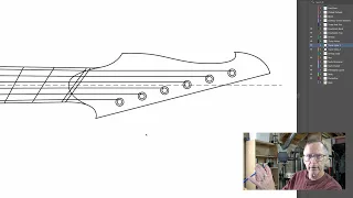 Making A 3D Model Of A 6 String Multiscale Guitar Neck Part 1