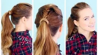 Quick 5 minute Braided Pony | FebruHairy Day 3