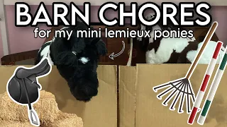 CLEANING UP My MINI LEMIEUX PONY STABLE! | Asmr Vlog