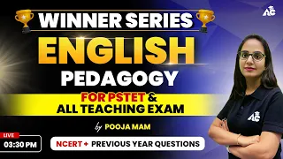 English Pedagogy For PSTET 2023 & All Other Teaching Exams| Day-16 | Live 3:30 Pm | By Pooja Mam