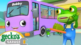 Bobby Bus's New Wheels | Gecko's Garage | Cars & Truck Videos for Kids