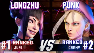 SF6 ▰ LONGZHU (#1 Ranked Juri) vs PUNK (#2 Ranked Cammy) ▰ Ranked Matches