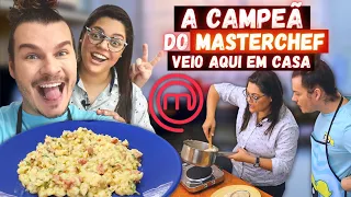 PROVAMOS O RISOTO DA CHEF E CAMPEÃ DO MASTERCHEF DAYSE PAPAROTO EM CASA / BELEZINHA NA COZINHA