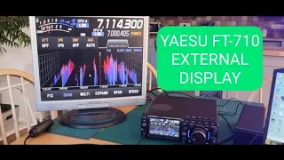 YAESU FT-710 External DVI Display Set Up