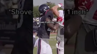 When Brian Cushing CALLED OUT Blue for Shoving Him💀 #shorts #nfl #nflfootball