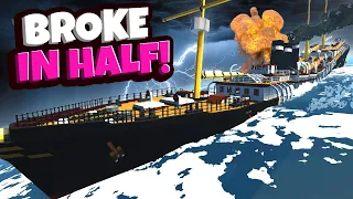 Can I SURVIVE a Massive Explosion on a Sinking Ship in Stormworks?