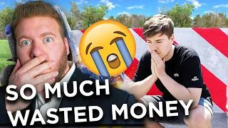 MILLIONAIRE REACTS TO MrBeast 'Videos I Could Not Upload...' | SO MUCH WASTED MONEY!