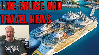 LIVE CRUISE SHIP AND TRAVEL NEWS WITH TRAVELLING WITH BRUCE AT 7PM ET