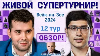 Обзор! Вейк-ан-Зее 2024. 12 тур 🎤 Сергей Шипов ♛ Шахматы