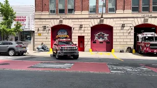 FDNY Battalion 13 rushes out for a call