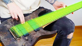 I put glowing strings on my guitar (sounds UNREAL)