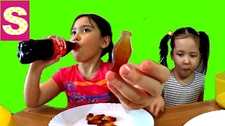 ОБЫЧНАЯ ЕДА ПРОТИВ МАРМЕЛАДА  Челлендж Real Food vs Gummy Food Candy Challenge