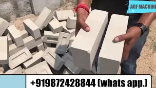 Fly ash bricks machine low price & less labour