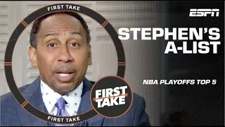 Stephen’s A-List: Top 5 NBA Playoff performances EVER! 🤯 | First Take