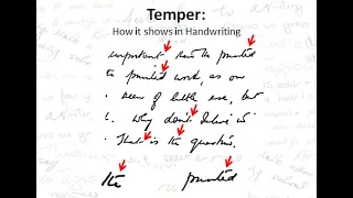 How to identify Temper from Handwriting #Shorts