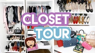 CLOSET/WARDROBE TOUR 2017!!! | Amelia Liana