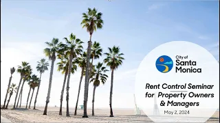 Rent Control Seminar for Property Owners and Managers