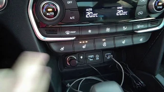 Автоматическое включения подогрева рулясиденья зимой и вентиляции летом Hyundai Santa-Fe TM 2018+