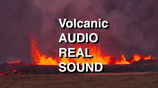 Volcanic video and sound Iceland -  the tremors are shaking camera