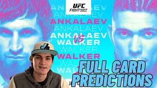 UFC Fight Night Ankalaev vs. Walker Full Card Predictions!