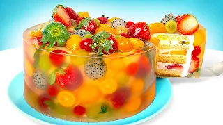 The Tastiest Jelly Cheesecake With Fruit | Baking Tutorial