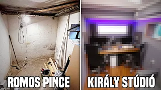 ROMOS PINCÉBŐL, KIRÁLY STÚDIÓT ÉPÍTETTÜNK! 🤩