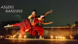 AIGIRI NANDINI || DANCE COVER || DURGA STROTAM || SANGITA & SNEHA