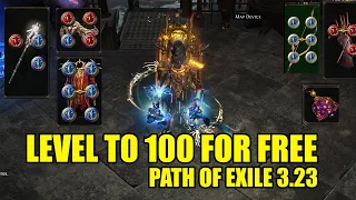 How to Level to 100 in Path of Exile for FREE!  [3.23 Affliction League]