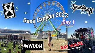 Bass Canyon 2023 Day 1 || Ray Volpe, Haliene, Champagne Drip, Dog eat Dog, Wooli, Excision