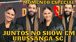 Gusttavo Lima e Andressa Suita JUNTOS no SHOW em Urussanga-SC, agitam a web