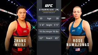 UFC 261 (UFC 4 Preview) - Zhang Weili vs. Rose Namajunas [1080p 60 FPS]