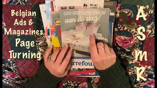 ASMR Magazine & Ads page turning (No talking) Mags & Ads from Subscriber in Belgium.