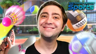 alanzoka jogando Nintendo Switch Sports com os amigos