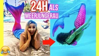 UNTERWASSER als echte ARIELLE MEERJUNGFRAU für 1 tag im POOL *Essen Schwimmen Schlafen*