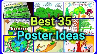 Save Forest Drawing, Save tree Drawing, World Forest Day drawing poster 2023, Ashwin's World