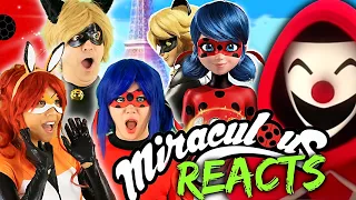 Cosplayers REACT Miraculous Ladybug PSYCOMEDIAN l FIRST TIME watching! Spoiler alert!