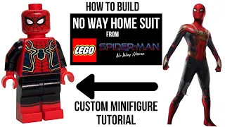 LEGO SPIDER-MAN NO WAY HOME Integrated Suit Custom Minifigure Tutorial