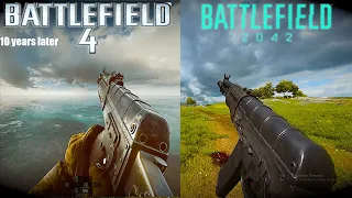 Battlefield 4 VS Battlefield 2042 Weapons Comparison