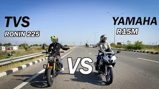 Tvs Ronin 225 Vs Yamaha R15V4M Long Race |Highway Battle| Top End Race🔥