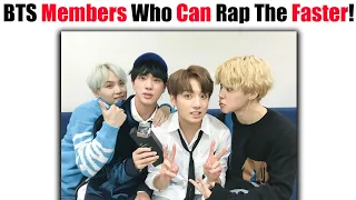 Who is The Faster Rapper In BTS? 🤔😮