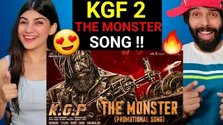 The Monster Song - KGF Chapter 2 Reaction Yash | Sanjay Dutt | Prashanth Neel