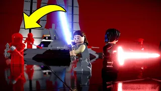 REY & KYLO REN VS SUPREME LEADER SNOKE AND PRAETORIAN GUARDS! - LEGO Star Wars The Skywalker Saga